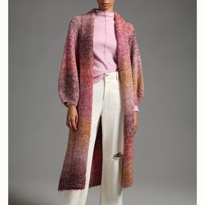 By Anthropologie Ombré Knit Duster